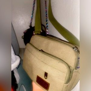 Green crossbody bag